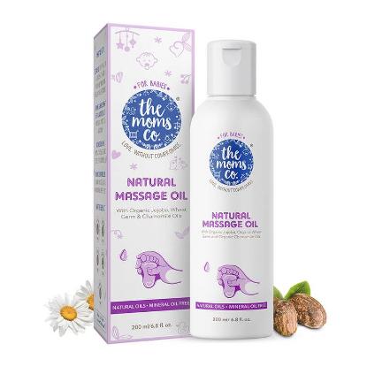 Picture of The Moms Co. Natural Baby Massage Oil With Mono Cartons 200ml