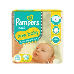Picture of Pampers Tape 72'S New Born