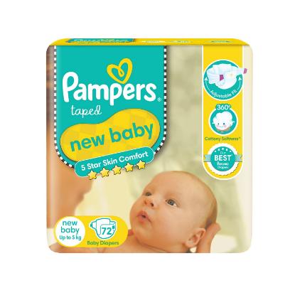 Picture of Pampers Tape 72'S New Born