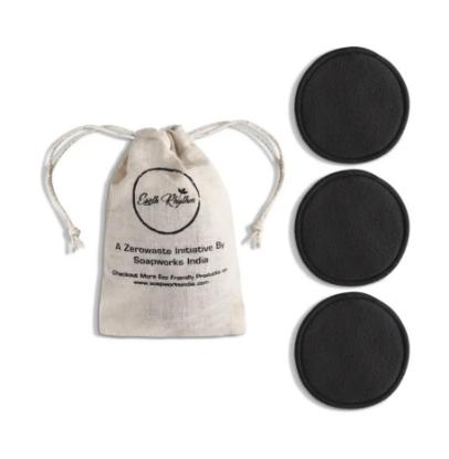 Picture of Earth Rhythm Bamboo Charcoal Face Cleansing Pad (Set of 3)