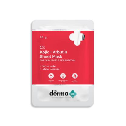 Picture of The Derma Co. 1% Kojic + Arbutin Sheet Mask 20gm