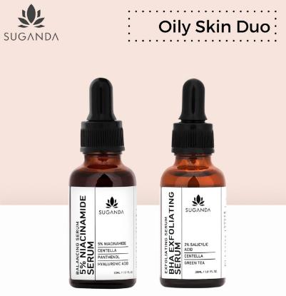 Picture of Suganda Oily Skin Duo (5% Niacinamide Serum 30ml + BHA Serum 30ml)