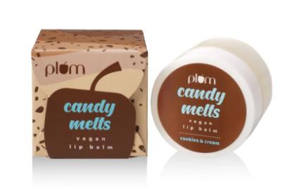 Picture of Plum Candy Melts Vegan Lip Balm Cookies & Cream 12gm