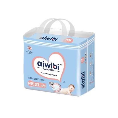 Picture of Aiwibi Disposable Breathable Baby Diapers With Elastic Waistband - NB22