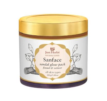 Picture of Just Herbs Sanface Skin Tightening Sandal Glow Pack 150gm