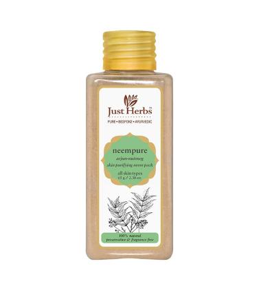 Picture of Just Herbs Neempure Arjun-Nutmeg Skin Purifying Neem Pack 65gm