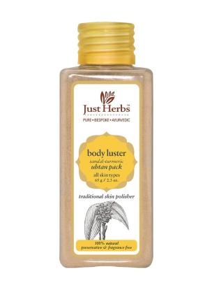 Picture of Just Herbs Body Luster Sandal- Turmeric Ubtan Pack 65gm