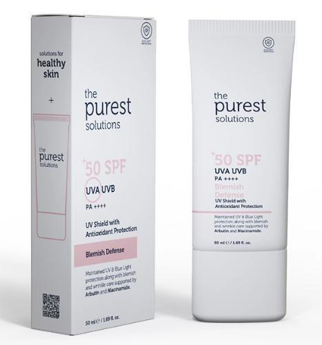 Picture of The Purest Solutions Blemish Defense UVA/UVB Antioxidant Protection For Blemish Prone Skin 50+ SPF 50ml