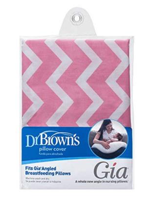 Picture of Dr. Brown's Gia Pillow Cover - Pink Chevron (BF301)