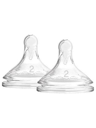 Picture of Dr. Brown's Level 2 Wide-Neck Silicone Nipple, 2-Pack (WN2201-INTL)