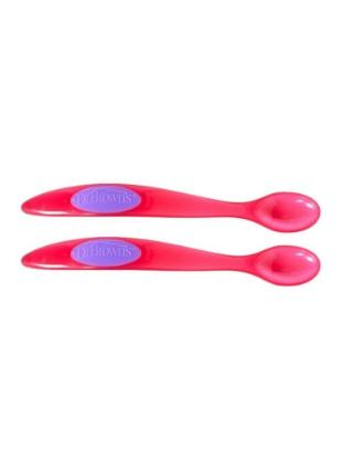 Picture of Dr. Brown's Infant Feeding Spoon 2-Pack, Girl (TF200)