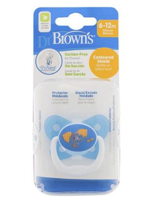 Picture of Dr. Brown's Prevent Butterfly Shield Pacifier - Stage 2 (6-12M) - Blue, 1-Pack (PV21404-SPX)