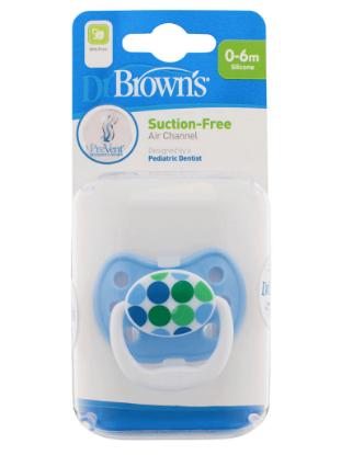 Picture of Dr. Brown's Prevent Classic Shield Pacifier - Stage 1 (0-6M) - Blue, 1-Pack (PV11408-GBX)