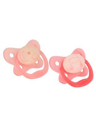 Picture of Dr. Brown's Prevent Glow in the Dark Butterfly Shield Pacifier - Stage 2 (6-12M) - Assorted, 2-Pack (PV22006-ES)