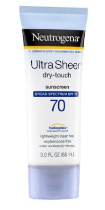 Picture of Neutrogena Ultra Sheer Dry-Touch Sunscreen Lotion Broad Spectrum SPF 70 88ml