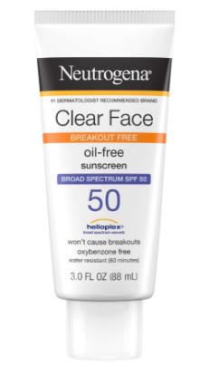 Picture of Neutrogena Clear Face Oil-Free Sunscreen SPF 50 88ml