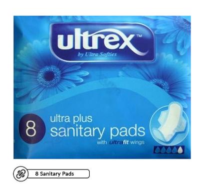 Picture of Ultrex Ultra Plus Sanitary Pads 8'S