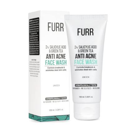 Picture of FURR By Pee Safe 2% Salicylic Acid & Green Tea Anti Acne Face Wash - 100ml