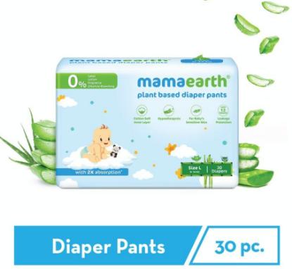 Picture of Mamaearth Plant Based Diaper Pants (Size L 9-14kg) (30 Diapers)