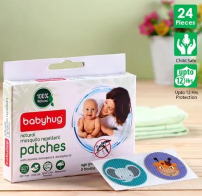 Picture of Babyhug Waterproof Natural Mosquito Repellent Patches - 24 Pieces