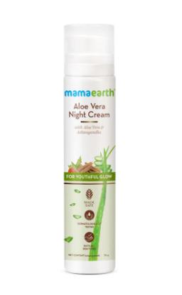 Picture of Mamaearth Aloe Vera Night Cream for Glowing Skin with Aloe Vera and Ashwagandha 50gm