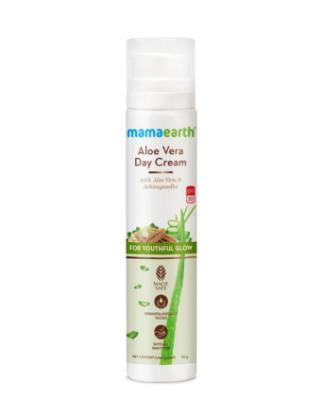 Picture of Mamaearth Aloe Vera Day Cream with SPF 30 With Aloe Vera & Ashwagandha 50gm