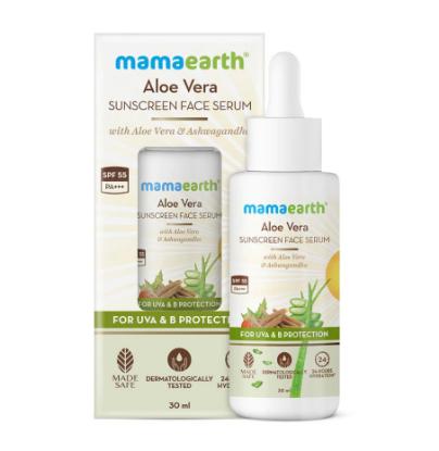 Picture of Mamaearth Aloe Vera Sunscreen Face Serum with SPF 55 30ml