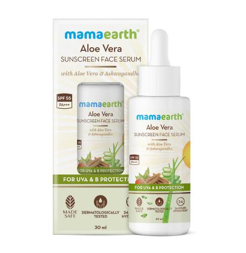 Picture of Mamaearth Aloe Vera Sunscreen Face Serum with SPF 55 30ml