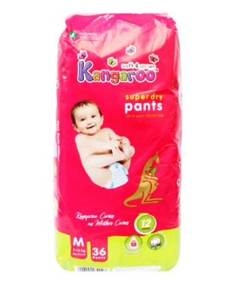 Picture of Kangaroo Super Dry Pant Style Diaper Medium 36'S