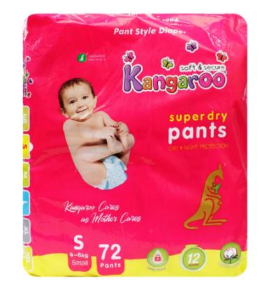 Picture of Kangaroo Super Dry Pant Style Diaper Small 72'S