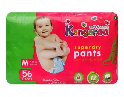 Picture of Kangaroo Super Dry Pant Style Diaper Medium 56'S