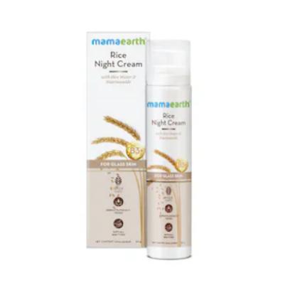 Picture of Mamaearth Rice Night Cream for Clear Skin with Rice Water & Niacinamide for Glass Skin 50gm