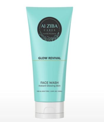 Picture of Alziba Cares Glow Revival Facewash Instant Glowing Skin With Vitamin E & Aloe Vera 100ml