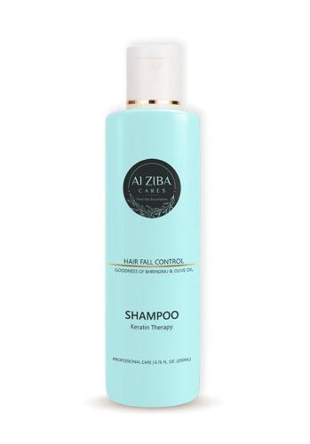 Picture of Alziba Cares Hair Fall Control Keratin Shampoo with Goodness of Bhringraj and Olive Oil 200ml