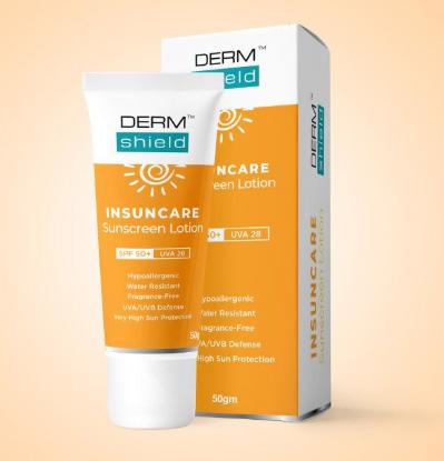 Picture of Derm Shield Insuncare Sunscreen Lotion SPF 50+ 50gm