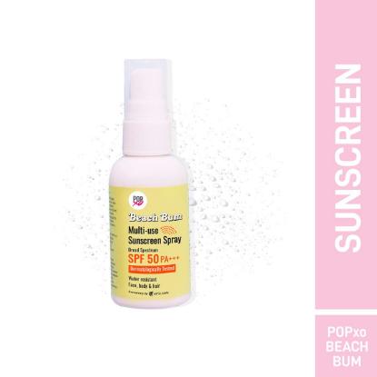 Picture of POPxo Beach Bum Multi-Use Sunscreen Spray SPF 50 PA+++ 50gm