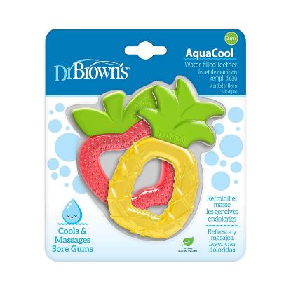 Picture of Dr. Brown's AquaCool Water-Filled Teether, Pineapple and Apple, 2-Pack (Te024)