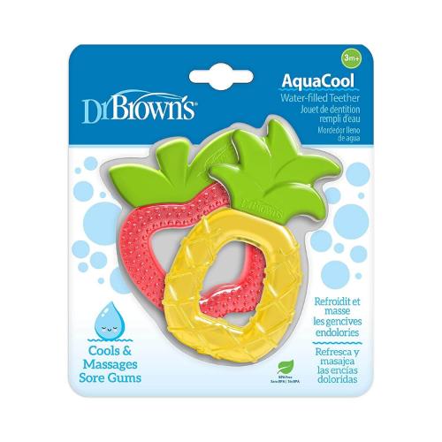 Picture of Dr. Brown's AquaCool Water-Filled Teether, Pineapple and Apple, 2-Pack (Te024)