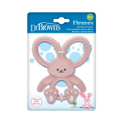 Picture of Dr. Brown's Bunny Long Limbed Silicone Teether, Pink (Te020-Intl)