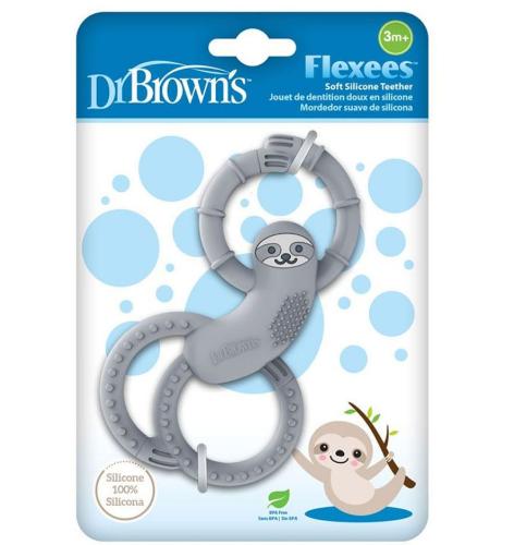 Picture of Dr. Brown's Sloth Long Limbed Silicone Teether, Gray (Te012-Intl)
