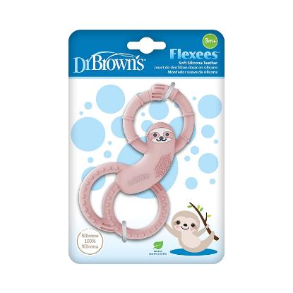 Picture of Dr. Brown's Sloth Long Limbed Silicone Teether, Pink (Te010-Intl)