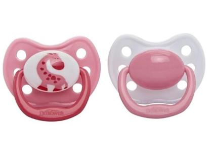 Picture of Dr. Brown's Ortho Classic Shield Pacifier - Stage 1 (0-6M) - Pink 2-Pack (963-SPX)