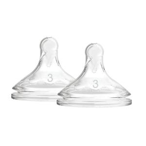 Picture of Dr. Brown's Level 3 Wide-Neck Silicone Nipple, 2-Pack (WN3201-INTL)