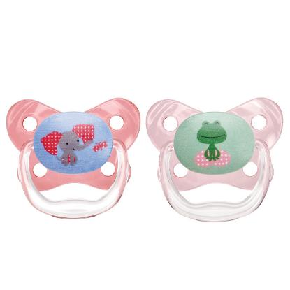 Picture of Dr. Brown's Prevent Butterfly Pacifier Stage 2 Pink 2-Pack (PV22301-P4)