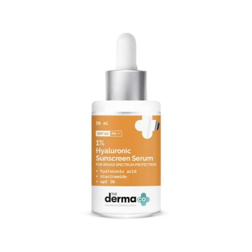 Picture of The Derma Co. 1% Hyaluronic Acid Sunscreen Serum SPF 50 30ml