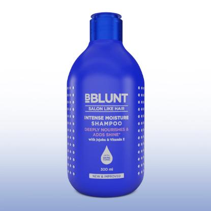 Picture of BBlunt Intense Moisture Shampoo with Jojoba and Vitamin E for Dry & Frizzy Hair 300ml
