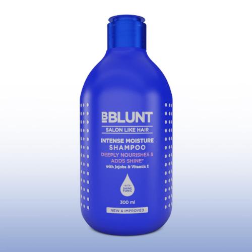 Picture of BBlunt Intense Moisture Shampoo with Jojoba and Vitamin E for Dry & Frizzy Hair 300ml