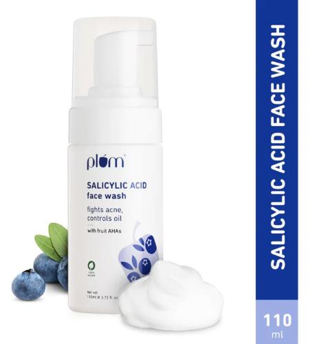 Picture of Plum Salicylic Acid Foaming Face Wash with Fruit AHAs 110ml