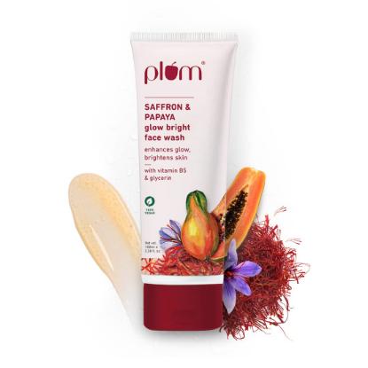 Picture of Plum Saffron & Papaya Glow Bright Face Wash 100ml