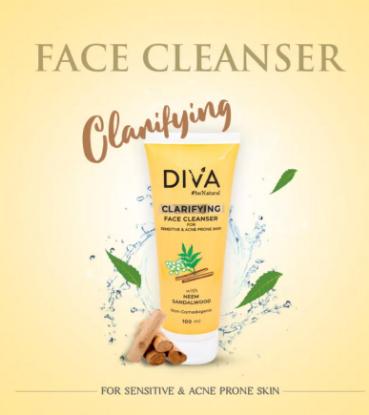 Picture of Diva Clarifying Face Cleanser For Sensitive & Acne Prone Skin 100ml